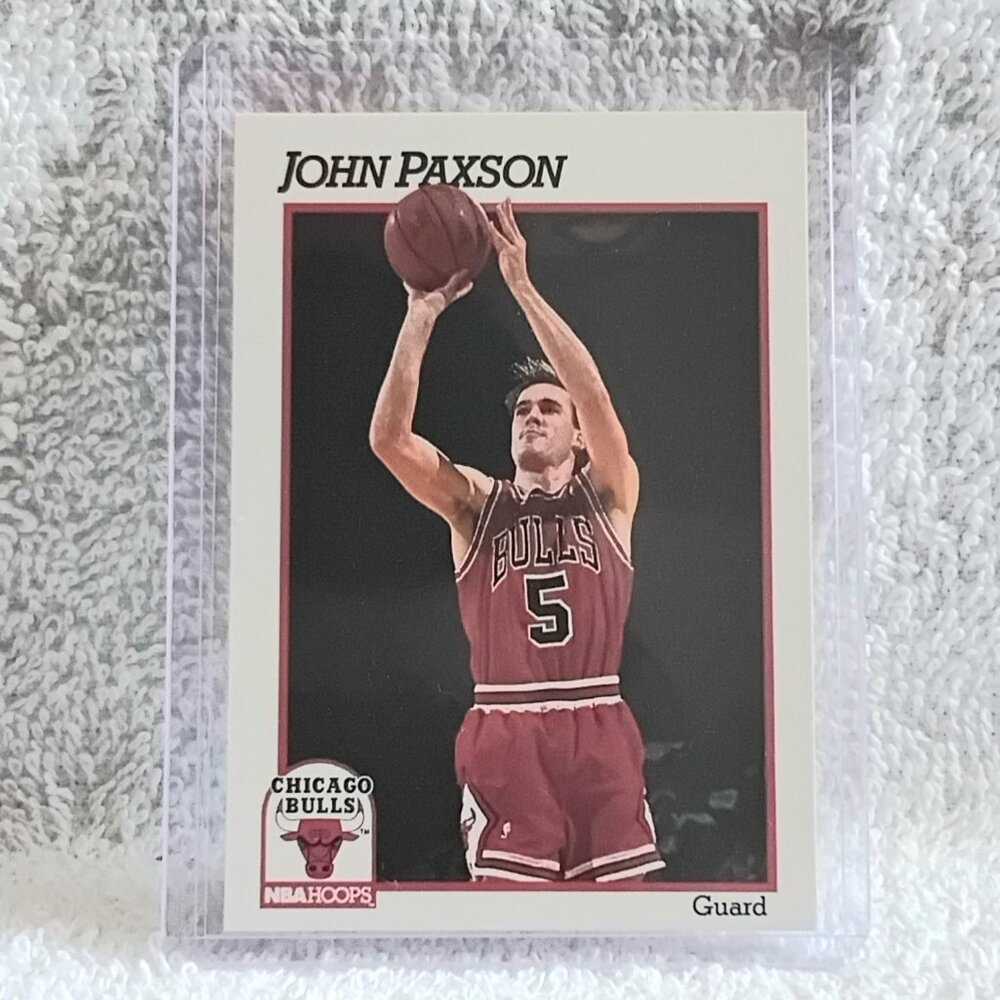 5/$20 Mint 1991 NBA Hoops John Paxson NBA Player Card 33!!